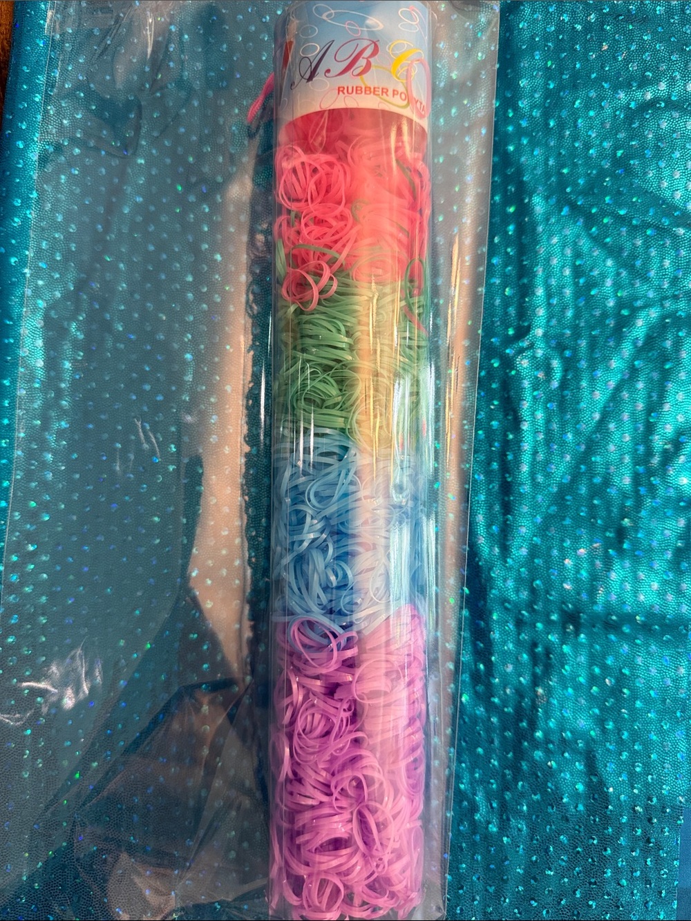 ABC Kids Elastic Hair Bands: Pastel Colors (2K Pc./Pack)
